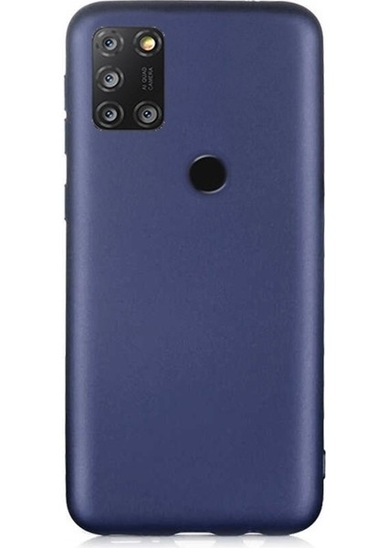 Alcatel 3x 2020 Kılıf Premier Mat Silikon Esnek Koruma+Nano Glass Lacivert