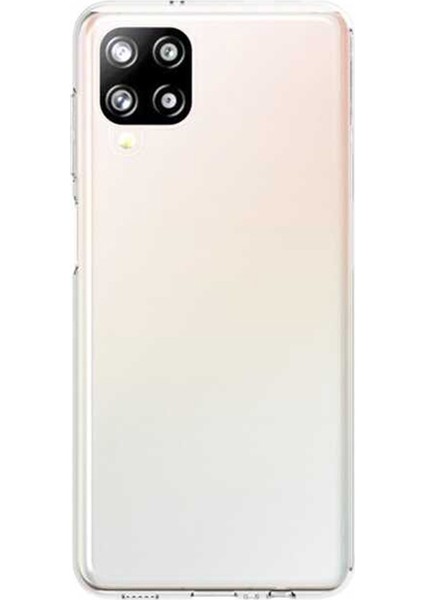Samsung Galaxy M12 Kılıf Süper Silikon+Nano Glass Renksiz