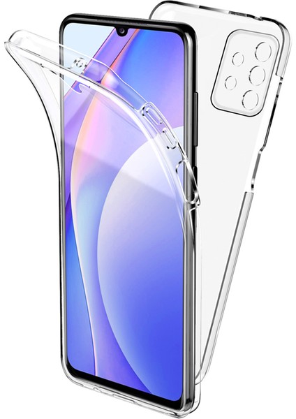 Samsung Galaxy A72 Kılıf Ön Arka Şeffaf Silikon Koruma Renksiz
