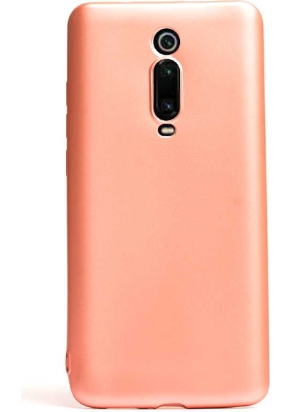 Xiaomi Redmi K20 Kılıf Premier Silikon Esnek Koruma+Nano Glass Bronz