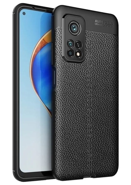 Xiaomi Mi 10T Pro Kılıf Niss Silikon+Full Kapatan Ekran Siyah
