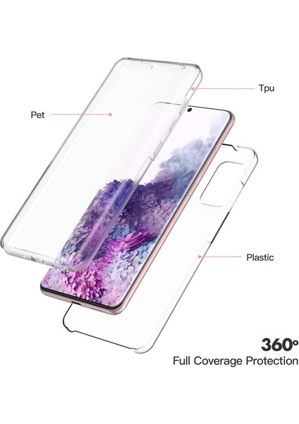 Samsung Galaxy M51 Kılıf Ön Arka Şeffaf Silikon Koruma Renksiz fiyatları