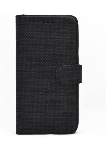 General Mobile Gm 21 Kılıf Standlı Kartvizitli Exclusive Spor Cüzdan Siyah