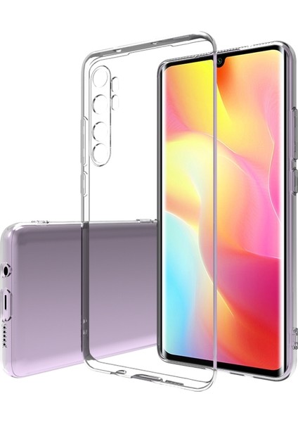 Xiaomi Mi Note 10 Lite Kılıf Kamera Korumalı Şeffaf Silikon Şeffaf