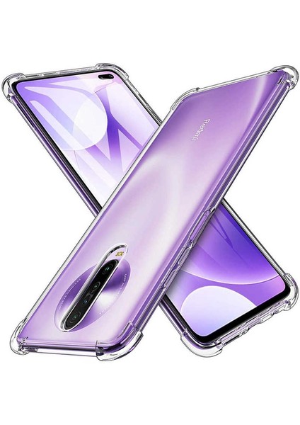 Xiaomi Poco X2 Kılıf Antishock Ultra Koruma Kapak+Nano Glass Şeffaf