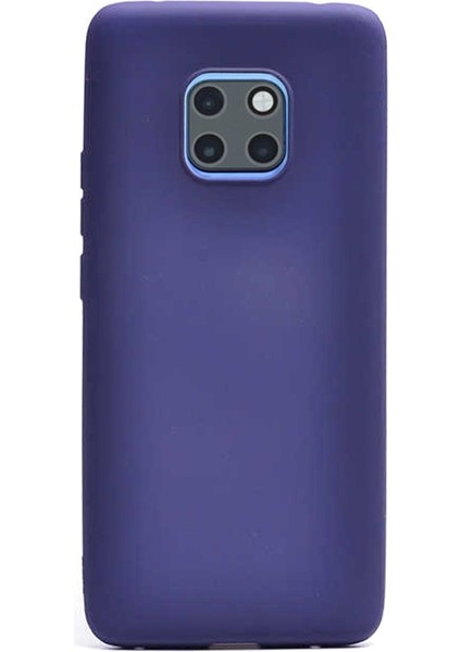 Huawei Mate 20 Kılıf Premier Silikon Arka Koruma Lacivert