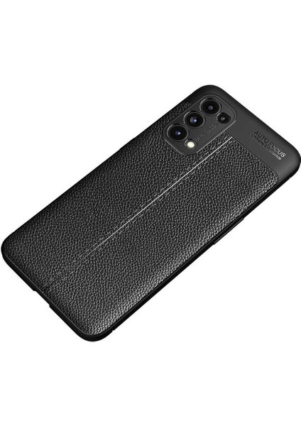 Oppo Reno 5 Pro 5g Kılıf Niss Silikon Deri Görünümlü+Nano Glass Siyah fiyatları