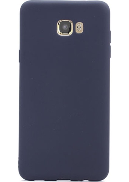 Samsung Galaxy C5 Pro Kılıf Premier Silikon+Nano Glass Koruyucu Siyah