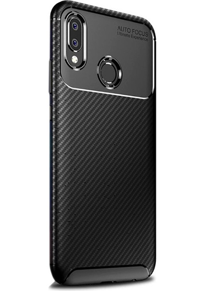 Samsung Galaxy A20 Kılıf Negro Dizayn Silikon+Nano Glass Siyah