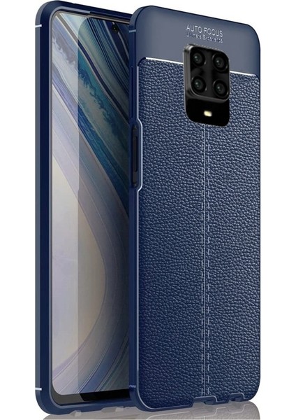 Xiaomi Redmi Note 9 Pro Kılıf Niss Silikon+Nano Glass Lacivert