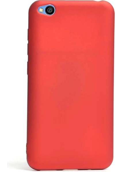 Xiaomi Redmi Go Kılıf Premier Silikon Esnek Koruma+Nano Glass Kırmızı