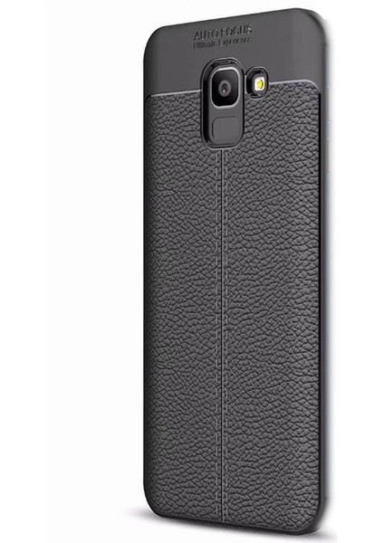 Samsung Galaxy J6 Kılıf Niss Silikon+Nano Glass Koruyucu Ekran Siyah