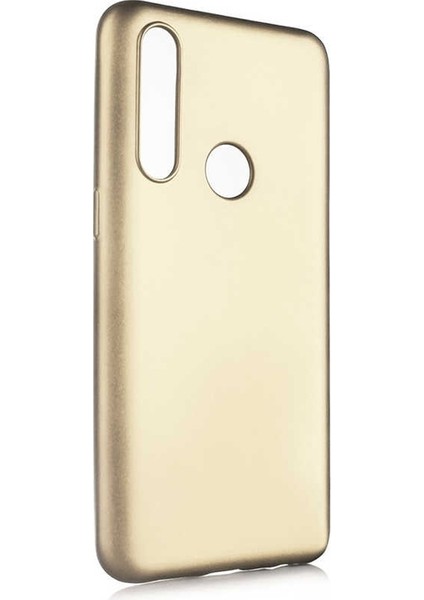 Oppo A31 Kılıf Premier Silikon Esnek Koruma+Nano Glass Gold