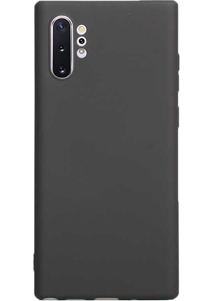 Samsung Galaxy Note 10 Plus Kılıf Premier Silikon Esnek Arka Koruma Siyah