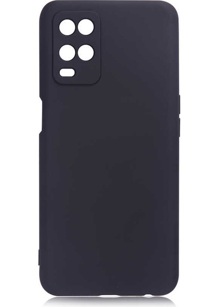 Oppo A54 4g Kılıf Kamera Korumalı Mat Soft Premier Silikon+Nano Glass Siyah