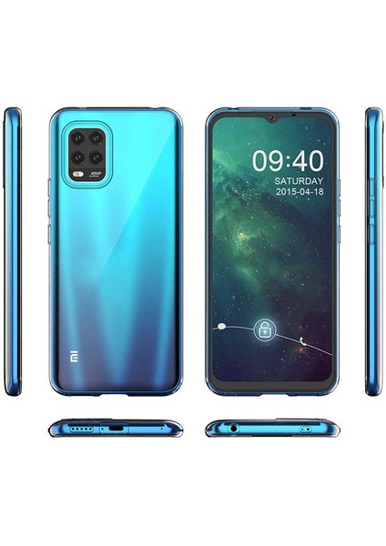 Xiaomi Mi 10 Lite Kılıf Süper Silikon Arka Koruma+Nano Glass Şeffaf fırsatları