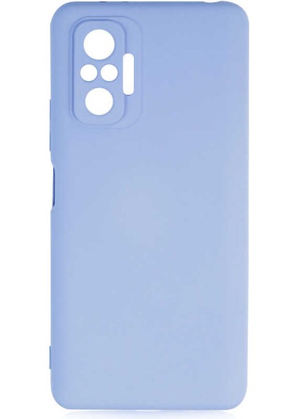 Xiaomi Redmi Note 10 Pro Kılıf Mara Silikon Mat Soft Kamera Korumalı Lansman Mor