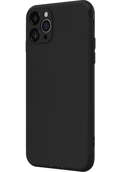 Apple iPhone 11 Pro Kılıf Renkli Tıpalı Kamera Korumalı Silikon Esnek Koruma Siyah