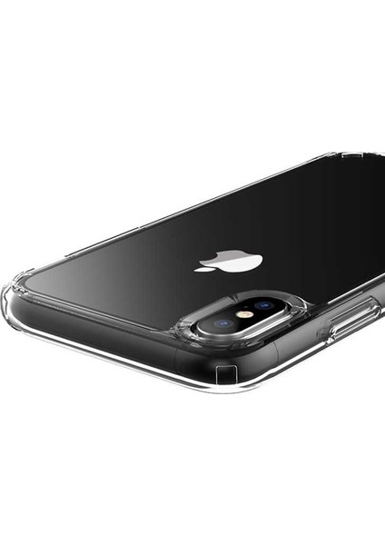 Apple iPhone Xs Kılıf Coss Şeffaf Sert Kapak Şeffaf