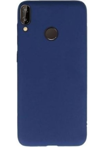 Samsung Galaxy A20 Kılıf Premier Silikon Esnek Koruma+Nano Glass Lacivert