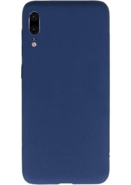 Xiaomi Mi 9 Kılıf Premier Silikon Esnek Koruma+Nano Glass Lacivert