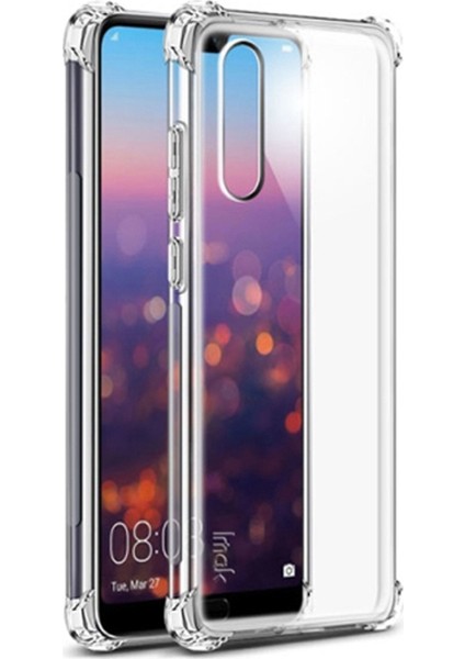 Huawei P Smart Pro 2019 Kılıf Antishock Ultra Koruma Sert Kapak Şeffaf