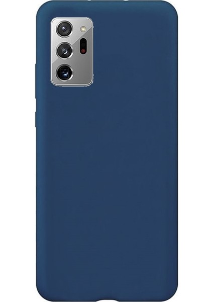 Samsung Galaxy Note 20 Uıtra Kılıf Premier Silikon Esnek Koruma Lacivert