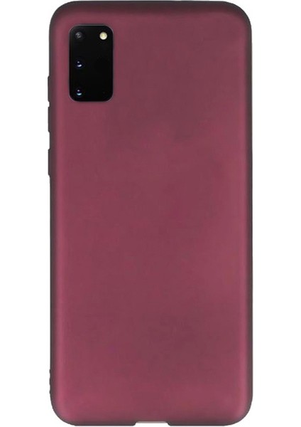 Samsung Galaxy S20 Kılıf Premier Silikon Esnek Koruma Mürdüm