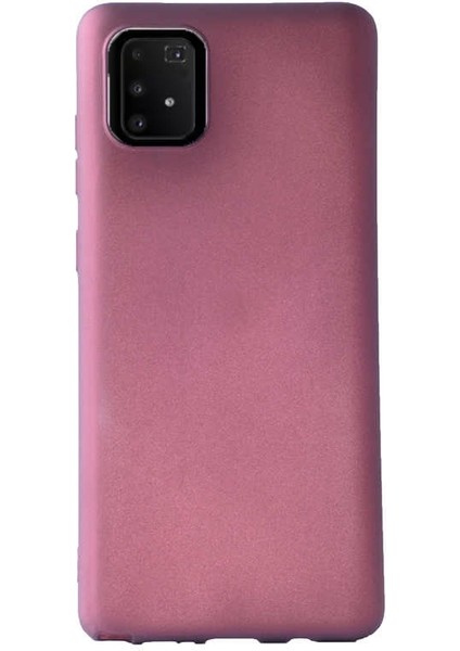 Samsung Galaxy S10 Lite Kılıf Premier Silikon Esnek Koruma+Nano Glass Mürdüm