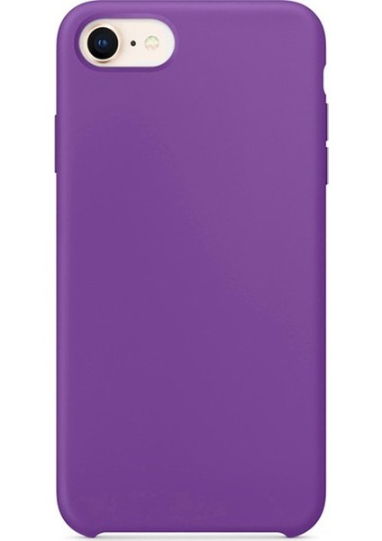 Apple iPhone 7 Kılıf Lansman Görünüm Silinebilir Silikon Mor