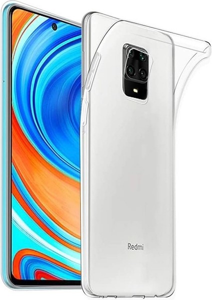 Xiaomi Redmi Note 9s Kılıf Süper Silikon Yumuşak Arka Koruma Renksiz