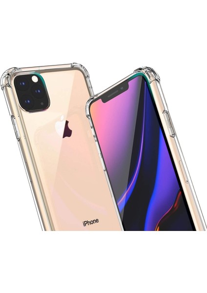 Apple iPhone 12 Pro Max Kılıf Antishock Ultra Koruma Sert Kapak Renksiz