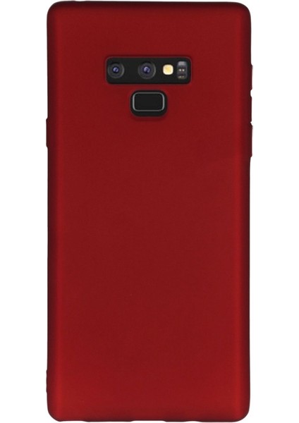 Samsung Galaxy Note 9 Kılıf Premier Silikon+ 3D Cam Full Cam Kırmızı