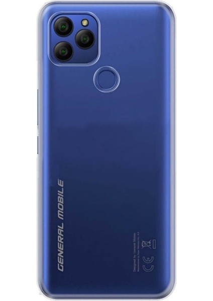 General Mobile Gm 21 Kılıf Süper Silikon Renksiz + Nano Glass Renksiz