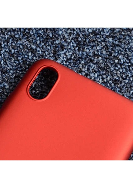 Xiaomi Redmi 7A Kılıf Premier Silikon Esnek Koruma+Nano Glass Kırmızı modelleri