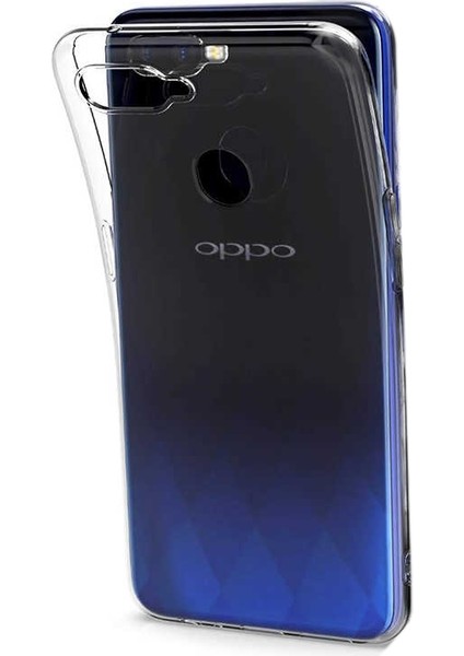 Oppo A5S Kılıf Süper Silikon Yumuşak Arka Koruma Şeffaf