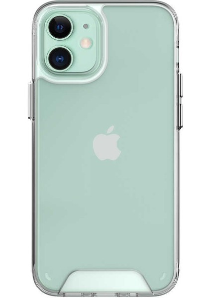 Apple iPhone 12 Kılıf Gard Nitro Şeffaf Sert Silikon Renksiz