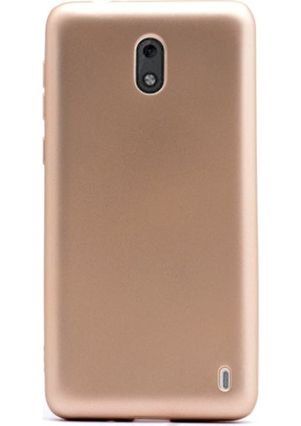 Nokia 2 Kılıf Premier Silikon Kılıf Mat Silikon Kılıf Gold