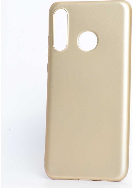 Huawei P30 Lite Kılıf Premier Silikon Koruma+Nano Glass Gold