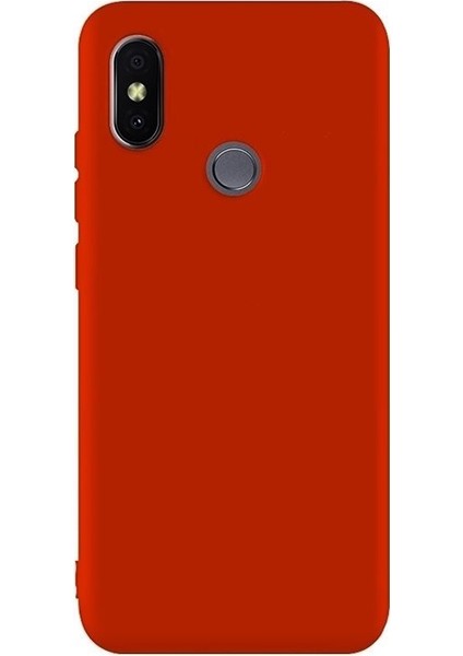 Xiaomi Mi Mix 2s Kılıf Premier Lüx Silikon+Nano Glass Kırmızı