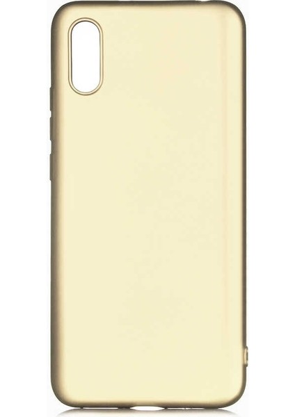 Xiaomi Redmi 9A Kılıf Premier Silikon Koruma+Nano Glass Gold