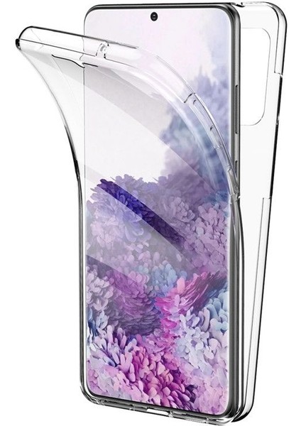 Samsung Galaxy M51 Kılıf Ön Arka Şeffaf Silikon Koruma Renksiz