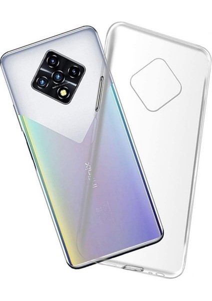 Infinix Zero 8 Kılıf Süper Silikon Şeffaf Koruma Renksiz