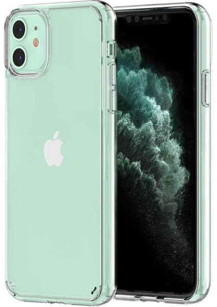 Apple iPhone 11 Kılıf Coss Şeffaf Sert Kapak Şeffaf