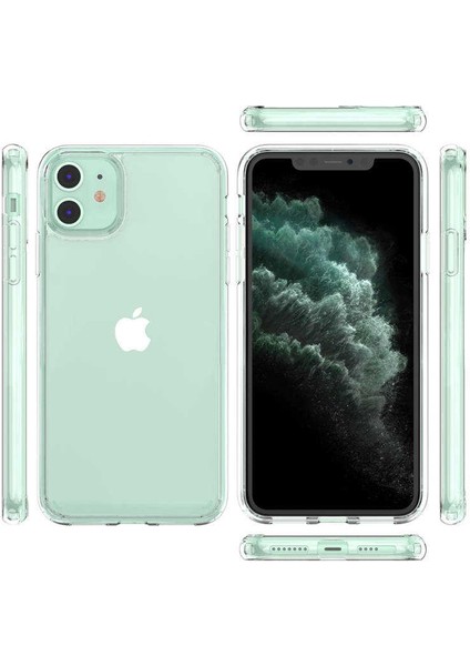 Apple iPhone 11 Kılıf Coss Şeffaf Sert Kapak Şeffaf