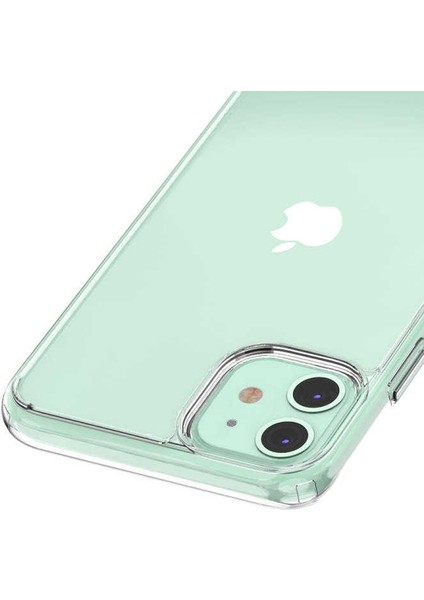 Apple iPhone 11 Kılıf Coss Şeffaf Sert Kapak Şeffaf