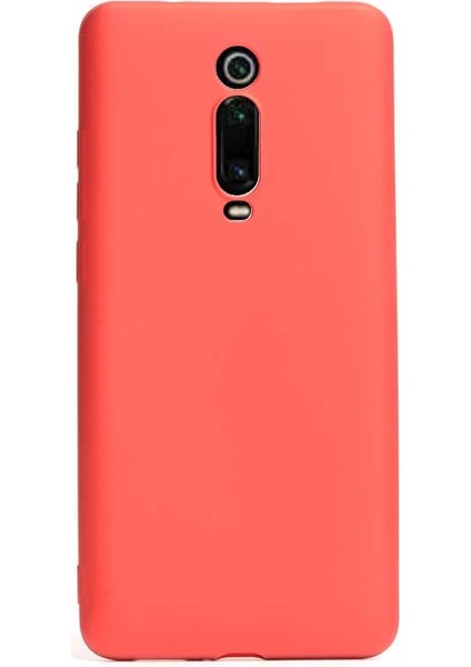 Xiaomi Redmi K20 Kılıf Premier Silikon Esnek Koruma+Nano Glass Kırmızı