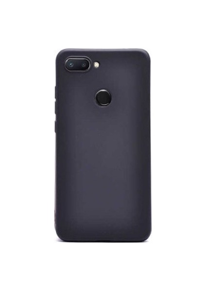 Xiaomi Redmi 6 Kılıf Premier Silikon Esnek Koruma+Nano Glass Siyah