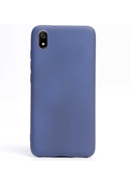 Xiaomi Redmi 7A Kılıf Premier Silikon Esnek Koruma+Nano Glass Lacivert