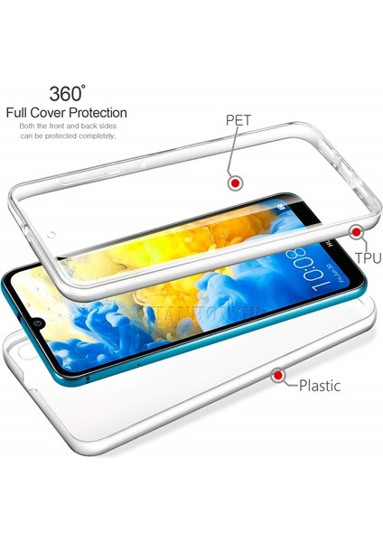 Huawei Y5 2019 Kılıf Ön Arka Şeffaf Silikon Koruma Şeffaf fiyatları